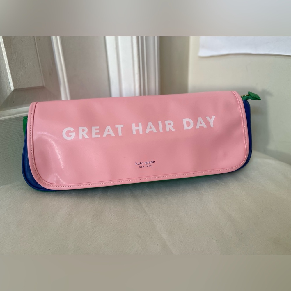 Kate Spade “Great Hair Day" hair styling tools organizer. NWOT